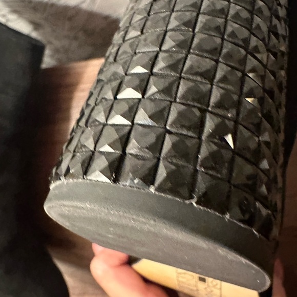 Black Suede Studded Heel Ankle Boots by MICHEAL Michael Kors - Picture 9 of 10